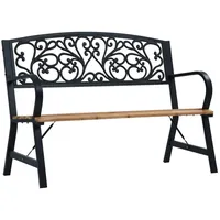 Furnicato Gartenbank 120 cm Holz