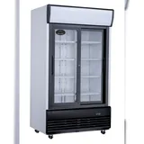 A&S polarny Getränkekühlschrank Gewerbekühlschrank 1013l 2 Glastüren 1200 x 730 x 2036mm weiß