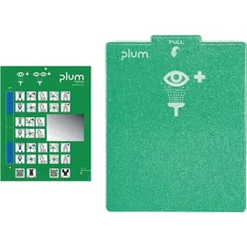 PLUM SAFETY APS Wandbox unbefüllt Polystyrol inkl.Befestigungsmaterial,Spiegel Plum