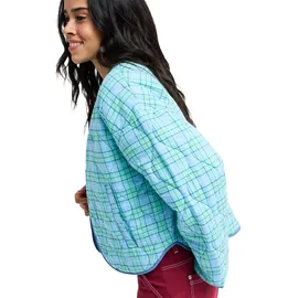Roxy Outdoorjacke "Seaside Resort", Damen, Gr. L, airy blau as if plaid, Obermaterial: 100% Viskose., Jacken Outdoorjacke