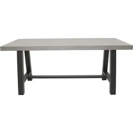 Natur24 Fresco Gartentisch 180 x 90 x 75 cm Grau/Anthrazit