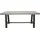 Natur24 Fresco Gartentisch 180 x 90 x 75 cm Grau/Anthrazit
