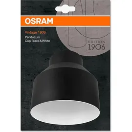 Osram Lampenschirm Cup P20 14 cm schwarz und weiß