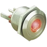 Bulgin MPI001/28/RD MPI001/28/RD Vandalismusgeschützter Drucktaster 24 V/DC 0.05 A 1 x Aus/(Ein) tastend Rot (Ø x L) 22 mm x 32.7 mm IP66 1 St.
