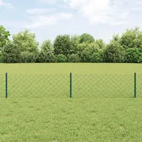 vidaXL Zaun 0,4 x 10 m Grün/Stahl