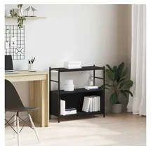 vidaXL Bücherregal 80 x 30 x 78,5 cm Schwarz