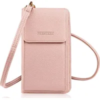 Frentree Kleine Damen Umhängetasche Cross-Body Handtasche mit vielen Fächern,