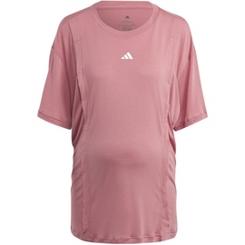 adidas Damen T-Shirt (Short Sleeve) Tr-Es Mat T, Pink Strata/White, IC2326, XL