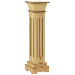 vidaXL Klassischer Säulen-Pflanzenständer Helles Holz 17x17x66 cm