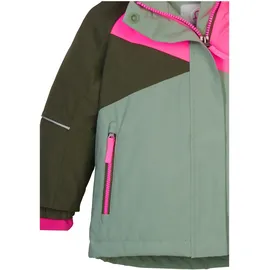 KILLTEC first instinct by killtec Kinder Skijacke/Funktionsjacke mit Kapuze und Schneefang FISW 41 MNS SKI JCKT, blasses oliv, 86/92,