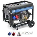 Generator offen 230/400V 4400W AVR Diesel Stromgenerator Stromerzeugung Notstrom