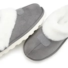 VIVANCE Plüsch Clogs grau 39