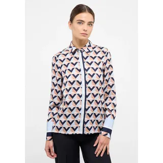 Eterna Hemdbluse "LOOSE FIT", Damen, Gr. 40, blau (hellblau), 100% Viskose, casual, Blusen