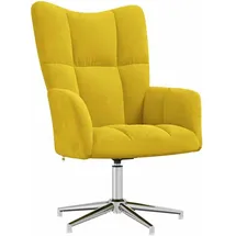 vidaXL Relaxsessel Senfgelb Samt 62 x 98 x 68 cm Gelb