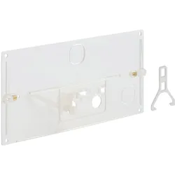 Geberit Schutzplatte mit Hebelmechanik und Bügel Transparent für Spül-Stopp-Spül