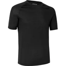 GripGrab Merino Blend Thermo Kurzarm Unterhemd Schwarz M