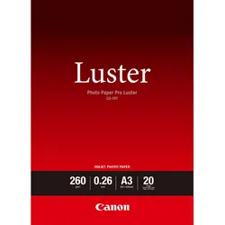 CANON Fotopapier Professionnel LU-101 Luster A3 20 Blatt