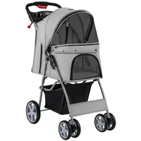 Costway Hundewagen bis 15 kg Grau