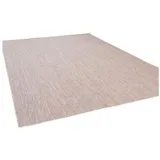 Steffensmeier In- und Outdoor Teppich Gotland | für Balkon, Terrasse und Küche | Strapazierfähig und wasserfest | in Braun, Größe: 200x200 cm