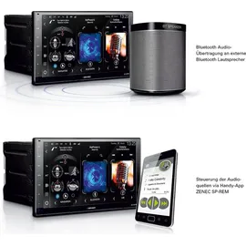 Zenec Z-N976 2-Din Autoradio, Multimediasystem mit 9“/22,9 cm Touchscreen, Mediencenter mit DAB+ BT USB,