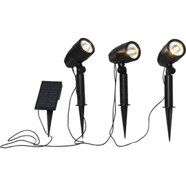 Star Trading LED-Solarerdspießstrahler Powerspot 3er Set