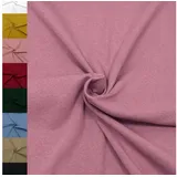 MAGAM-Stoffe Stoff "Noah", Bündchenstoff Feinstrick uni einfarbig ÖKO-TEX Meterware ab 50cm rosa