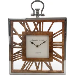 Wanduhr HOME AFFAIRE ""Arman"", silber (silberfarben), B:40cm H:30cm T:5cm, Wanduhren, römische Ziffern, 40 cm