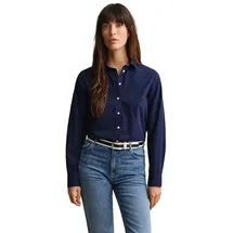 GANT Regular Fit Poplin Langarmhemd - Classic Blue - 46