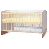 Lorelli Moskitonetz Moskitonetz für Babygitterbetten, 120 x 60 cm Befestigung Gummiband weiß