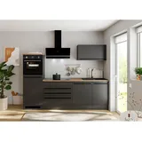 BASIC by Balculina Küchenzeile Jazz 260 cm schwarz