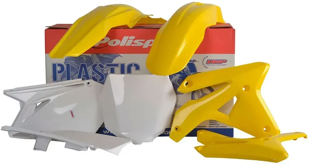 Polisport Off Road Mx Suzuki Rmz450 07 90124 Plastikbausatz - Yellow - One Size