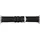 JT Berlin Watchband Wannsee 42 mm, Echthleder, Nytech), Uhrenarmband, Schwarz, Silber