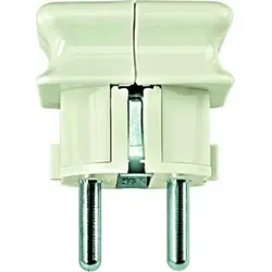 SCHUKO - Winkelstecker Kunststoff IP20 weiß rechtwinklig Schraubklemmen