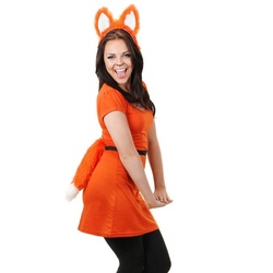 Elope Kostüm Beweglicher Fuchsschwanz, Kostüm-Accessoire mit witziger Funktion orange