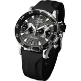 Vostok Europe VK64-515A523 Damen-Chronograph Undine mit 3 Armbändern Schwarz - Schwarz/Schwarz