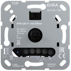 Gira Einsatz Raumtemperaturregler 230 V~ mit Öffner