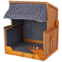 Mr. Deko Hundestrandkorb 80 x 95 x 65 cm gestreift/blau