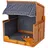 Mr. Deko Hundestrandkorb 80 x 95 x 65 cm gestreift/blau