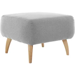 Hocker HOME AFFAIRE "Baggio", grau, B:63cm H:45cm T:63cm, Hocker, mit Holzfüßen
