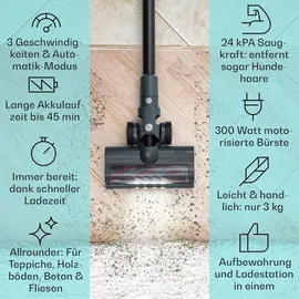 Klarstein Akku Staubsauger grau