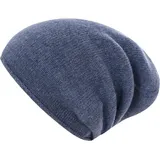 Zwillingsherz Kaschmir-Beanie in Blau