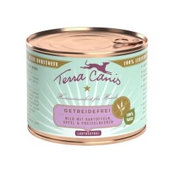 Terra Canis Getreidefrei Adult 12x200g Wild mit Kartoffeln, Apfel & Preiselbeeren