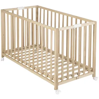 roba Klappbett, (BxL): 64,5 cm x 123 cm, Holz, buche - braun