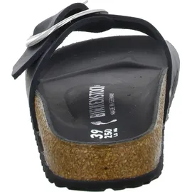 Birkenstock Madrid Big Buckle Nubukleder geölt schwarz 37