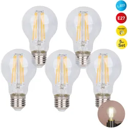 NÄVE LED-Leuchtmittel "Daffy", E (A-G), weiß, Ø:6,00cm, Leuchtmittel, 5er Set