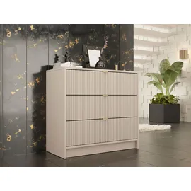 Mirjan24 Kommode Tireno 3SZ mit 3 Schubladen, Rechteckig, 80x75x40 cm, Wohnzimmer, Kommoden - Sideboards, Kommoden
