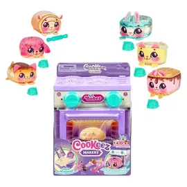 cookeez makery Lil’ Bakez – Backofen-Spielset „Kuschelige Kreationen“: Mische die Zutaten und backe eine tierische Plüsch-Überraschung mit köstlichem Duft – 6 duftende Kuschelfreunde zum Sammeln