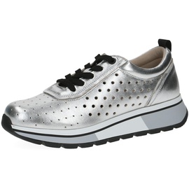 CAPRICE Damen 9-9-23709-20 Sneaker, Silver Metal, 38 EU