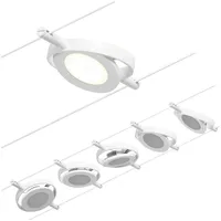 Paulmann LED Seilsystem RoundMac Basisset 5x200lm 5x4,5W 3000K 230/12V