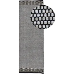 Läufer CARPETFINE "Kelim Mia", beige, B:80cm H:6mm L:300cm, Baumwolle, Teppiche, Baumwolle Wendeteppich